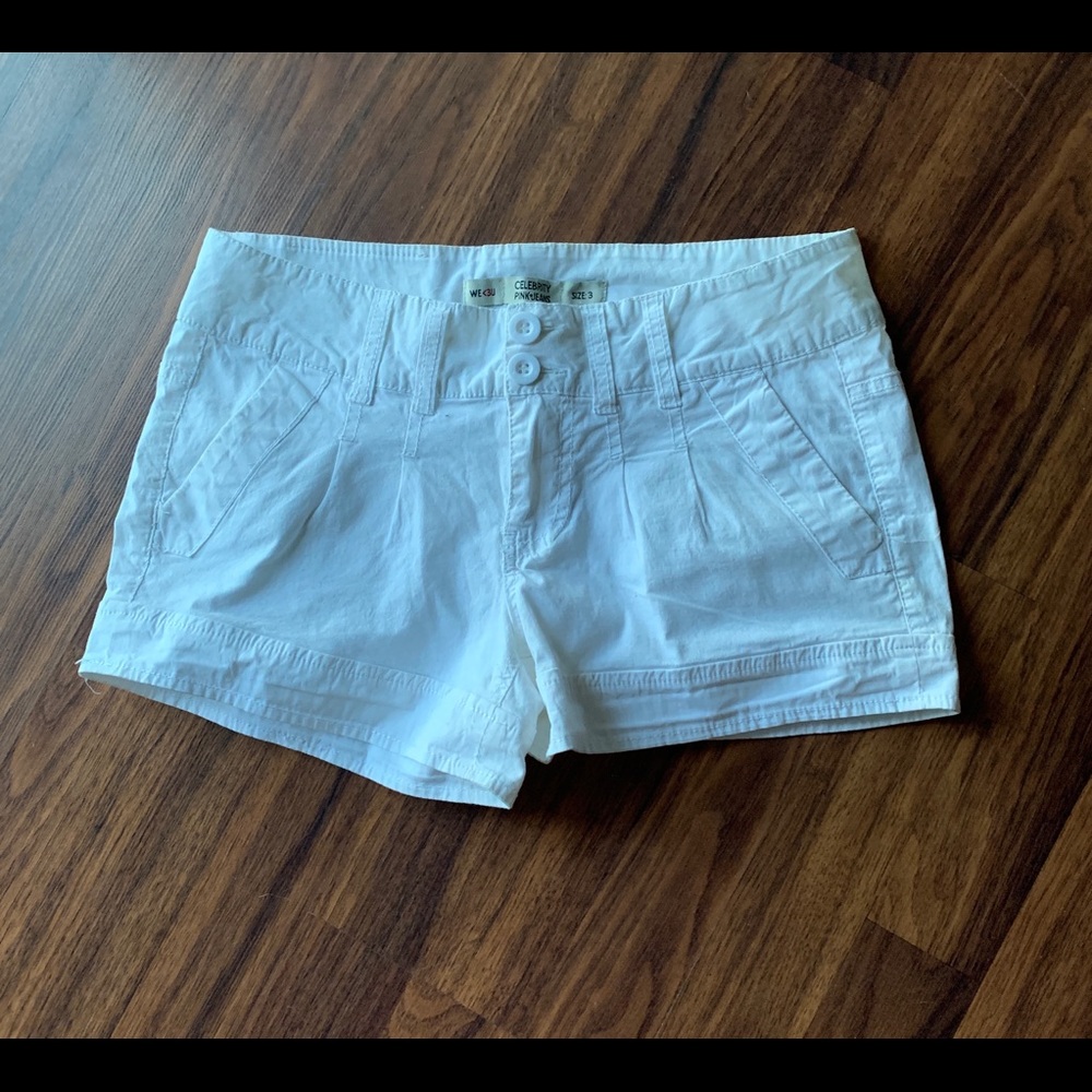 Celebrity Pink White Shorts Juniors 3
